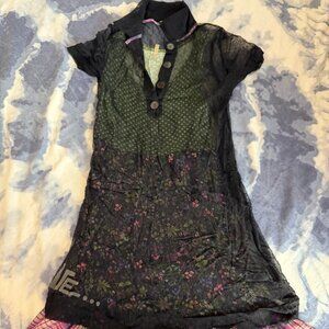 Cop Copine Josephine Robe Short-Sleeve Layered Dress